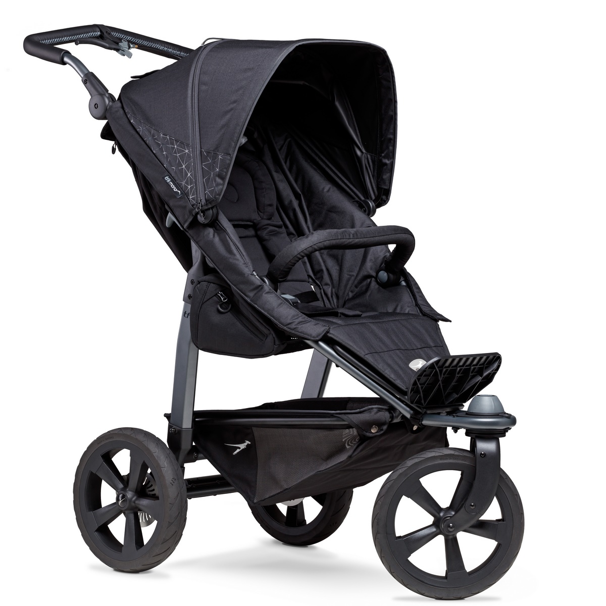 TFK Mono Sportkinderwagen mit Luftkammer Radset- Schwarz