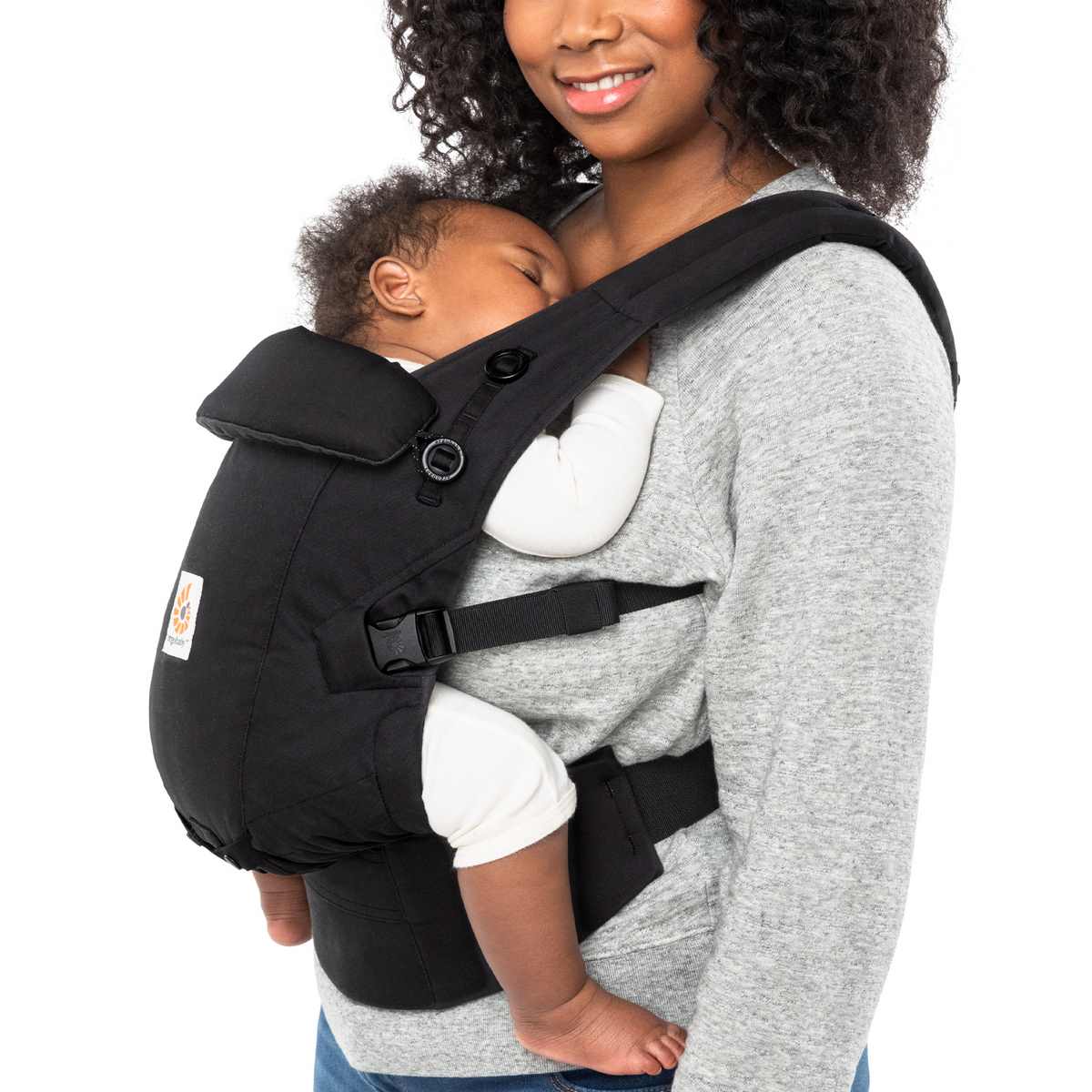 Ergobaby Adapt Soft Touch Cotton Babytrage Onyx Black