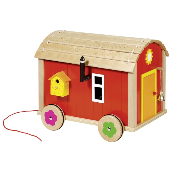 Goki Puppenbauwagen mit Zubehör