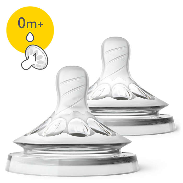 Philips Avent Naturnah Sauger 0m+ (für Neugeborene, 2er Pack)