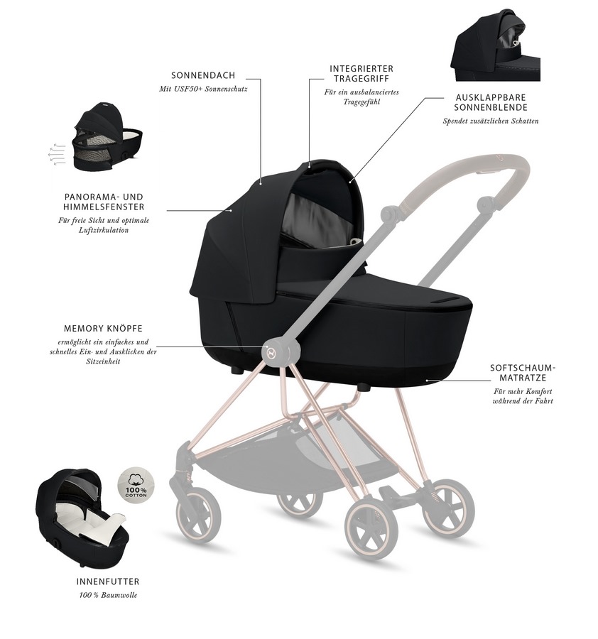 Cybex MIOS Lux Kinderwagenaufsatz
