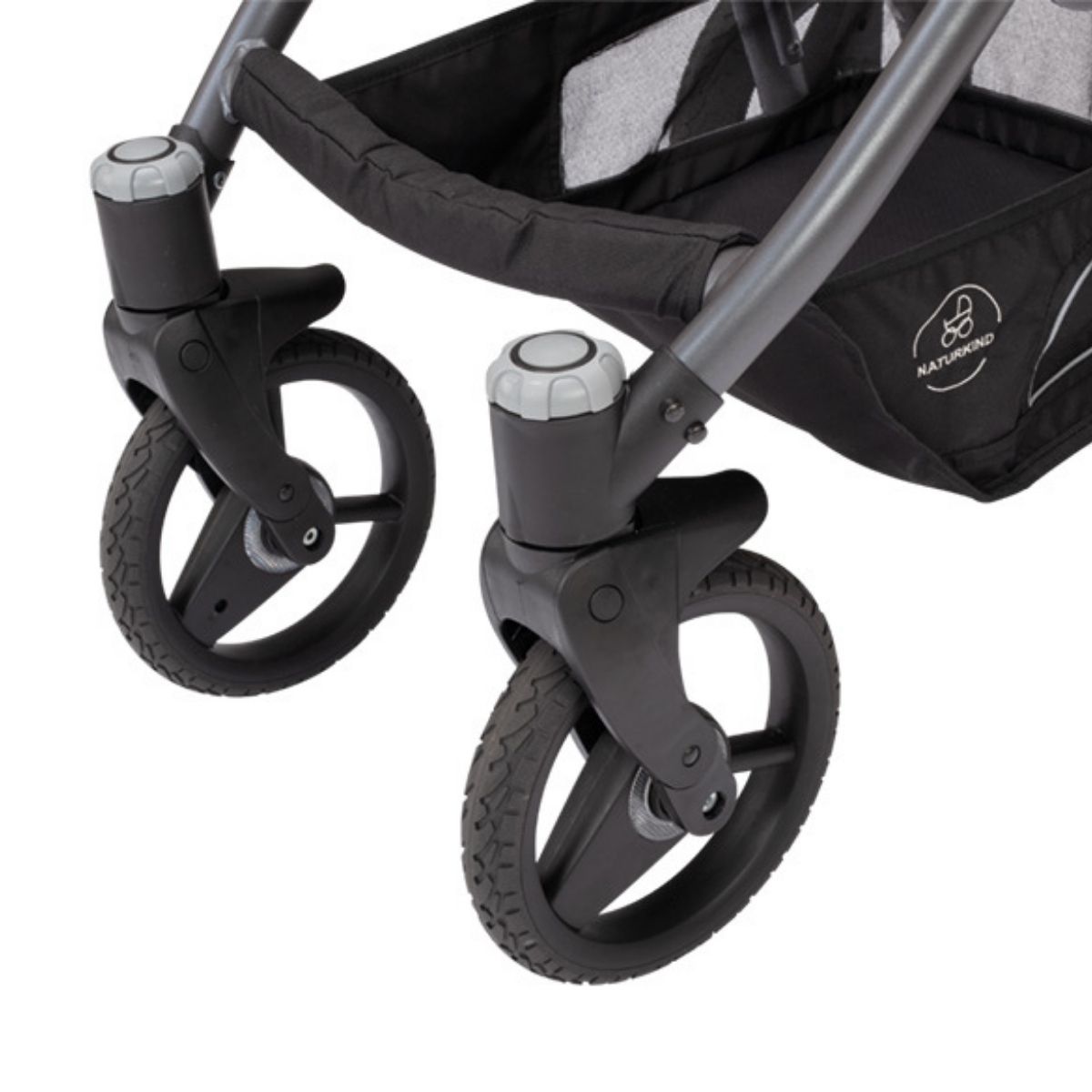 Naturlind-Lux-Evo-Vorderrader Naturkind Lux Evo Kinderwagen- Details