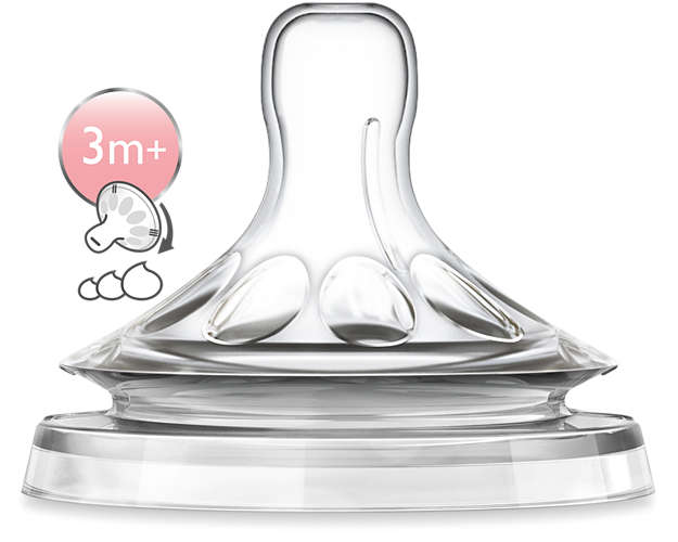 Philips Avent Naturnah Sauger 3m+ (variabler Nahrungsfluss, 2er Pack)
