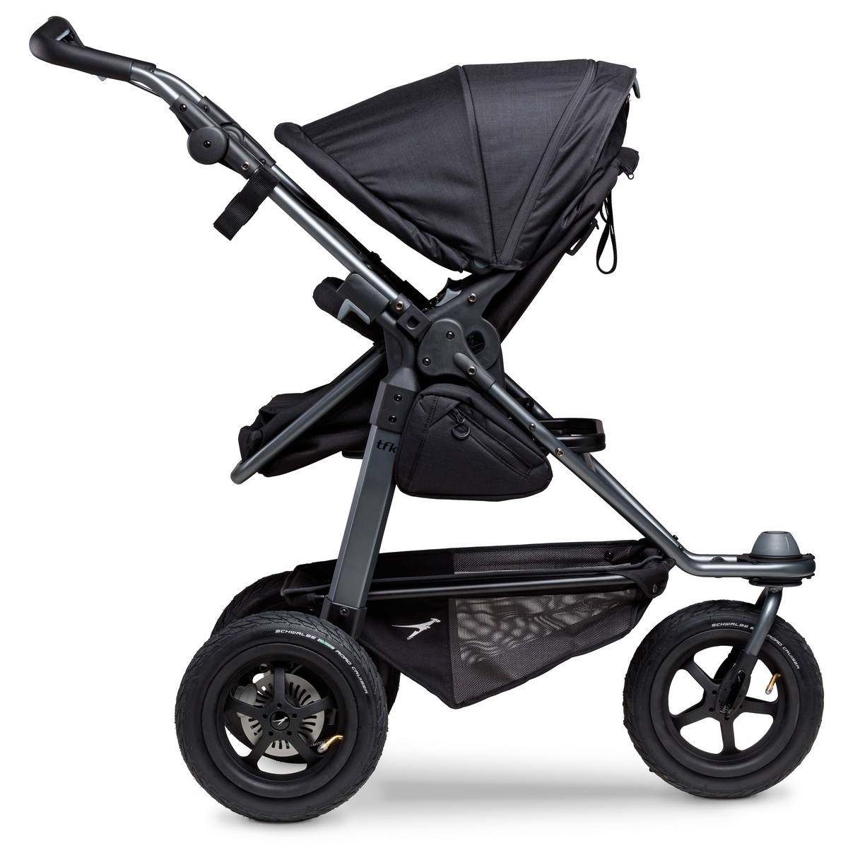 TFK Mono Combi Stroller With Air-Wheel-Set- Black