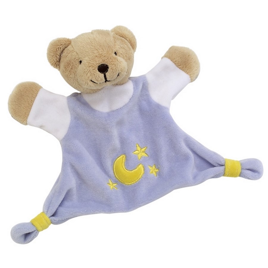 GoKi / Cause Kuscheltuch Bär - Hellblau