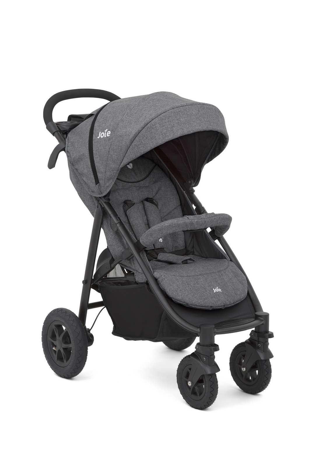litetrax_4_air_chromium_angle_kopie_ Joie Litetrax 4 Air Buggy inkl. Regenverdeck - Chromium