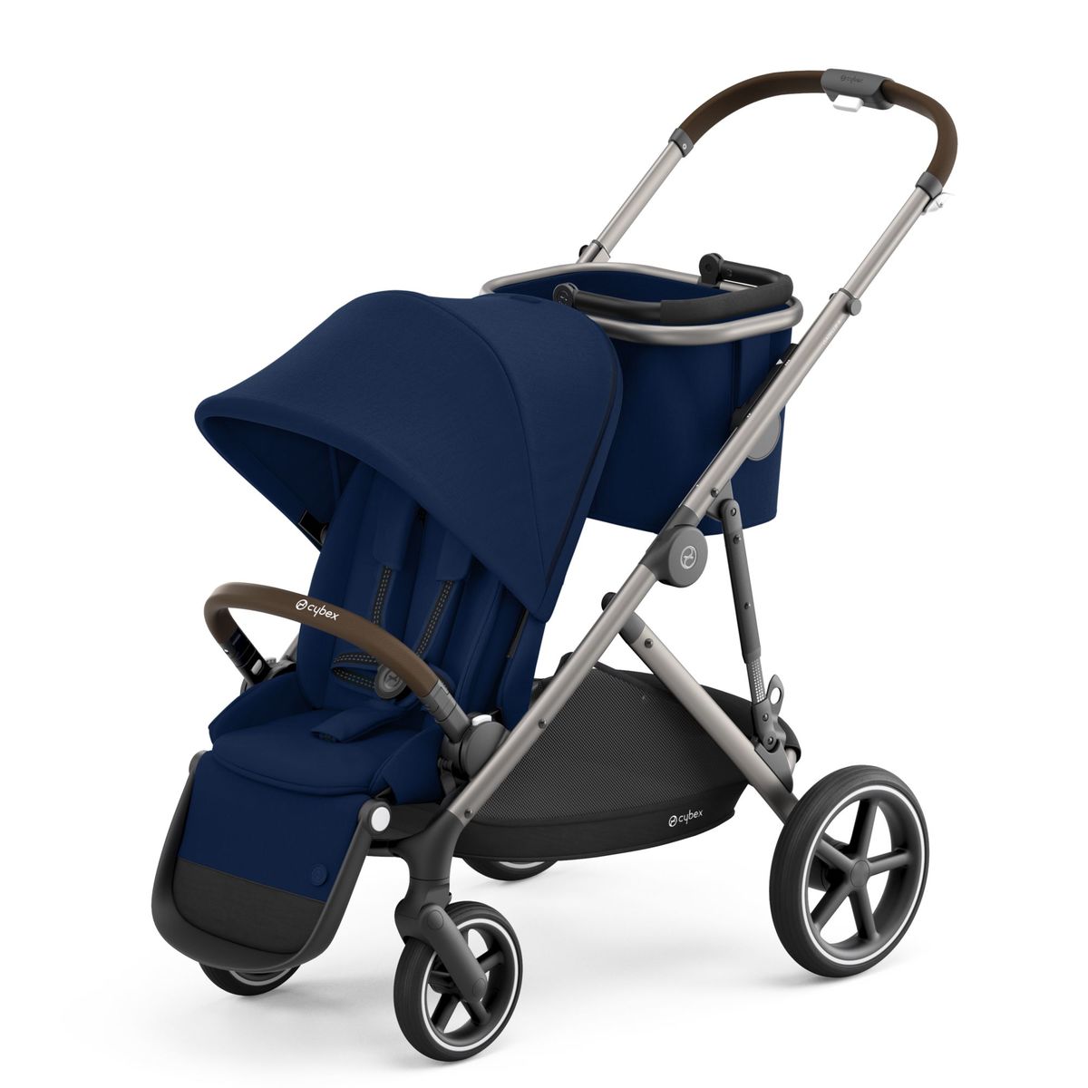 Cybex Gazelle S Kinderwagen- Taupe Gestell- Navy Blue