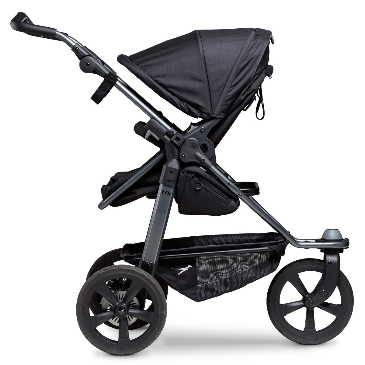 TFK Mono Kombi Kinderwagen mit Luftkammer Radset- Schwarz