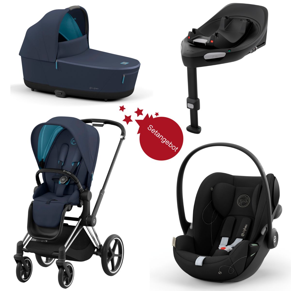 Cybex Priam 4 Set Offer Dark Navy 4 in 1
