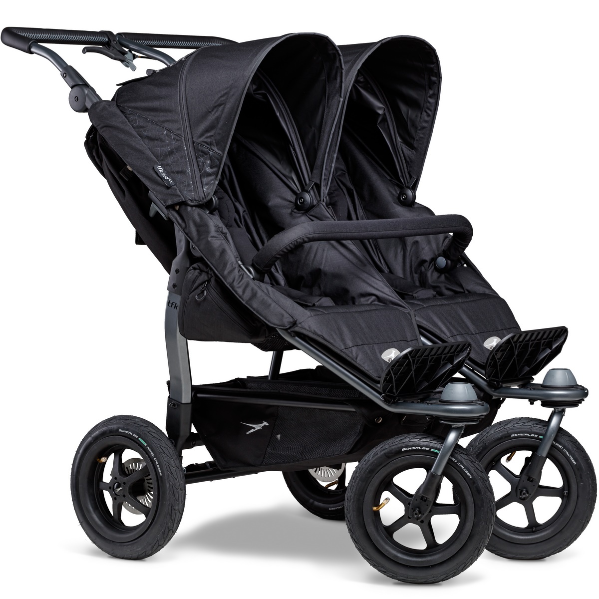 TFK Duo Sportkinderwagen mit Luftrad-Set- Schwarz