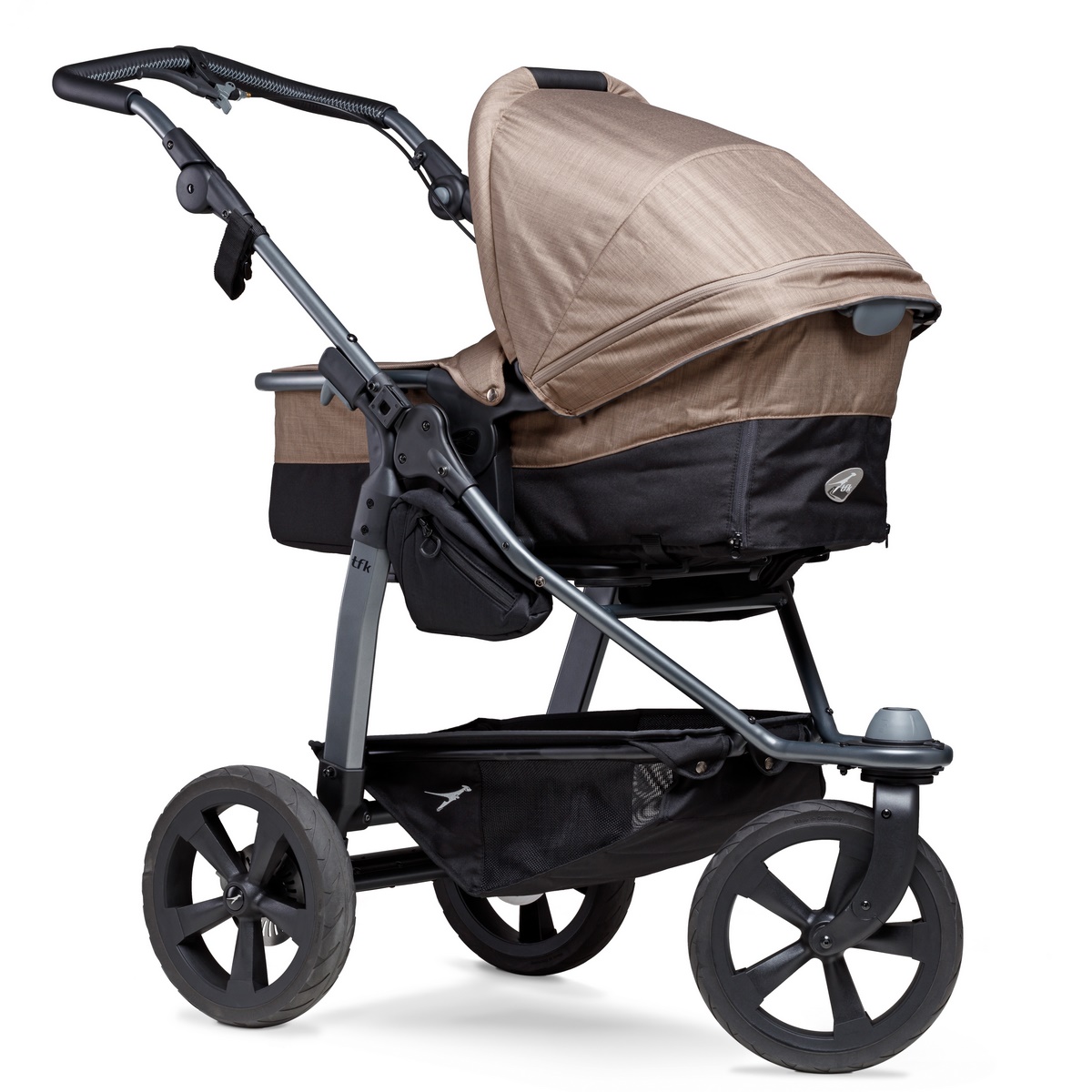 TFK Mono Kombi Kinderwagen mit Luftkammer Radset- Braun