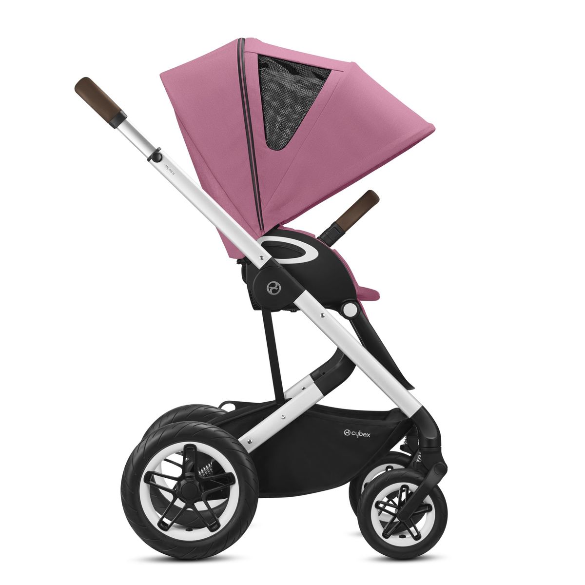 Talos-S-Magnolia-Pink-26y9t96grango3 Cybex Talos S Lux Kombikinderwagen- Silber Gestell- Magnolia Pink