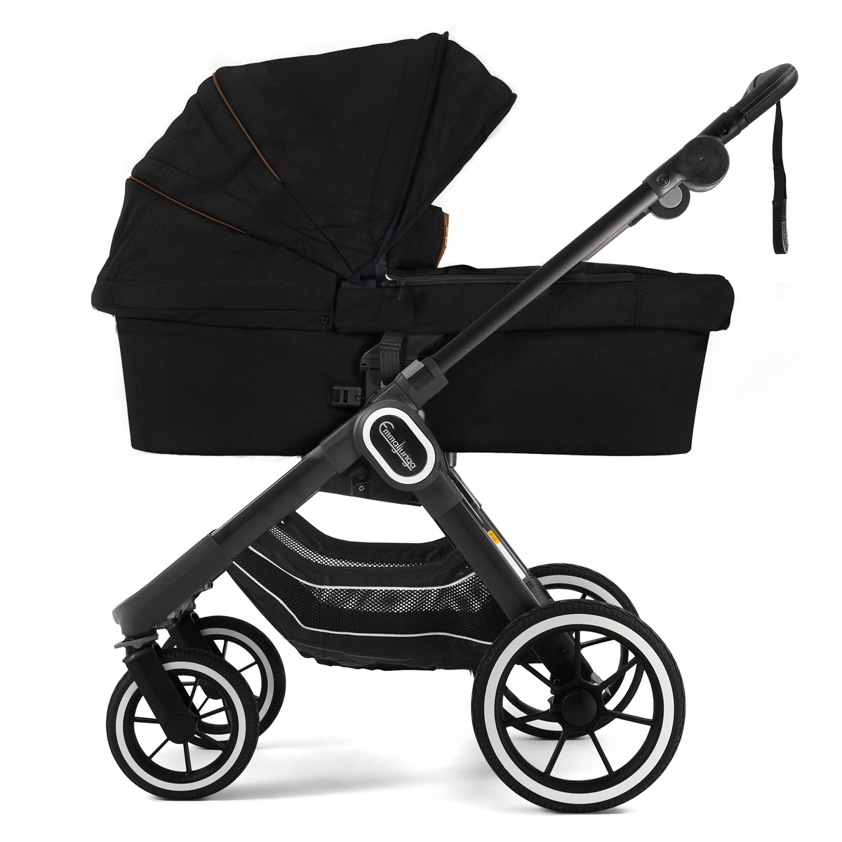 Emmaljunga NXT90 2 in1 Kombikinderwagen 2021- Outdoor Black, Gestell Black