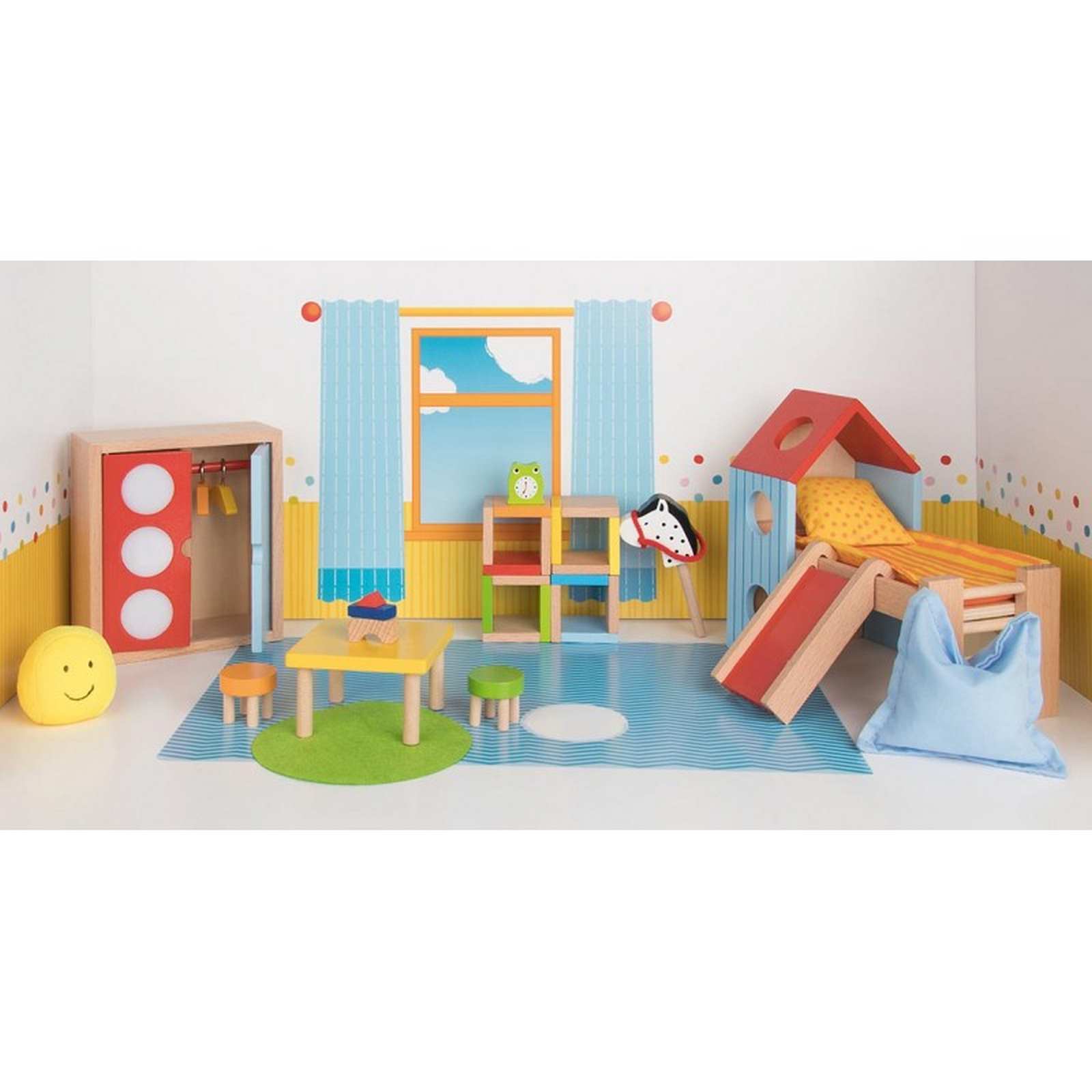 goki_puppenm_bel_kinderzimmer GoKi Puppenmöbel Kinderzimmer Puppenhausmöbel
