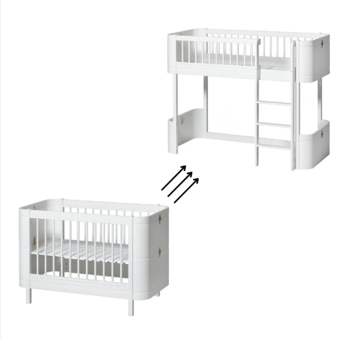 Oliver-Furniture-Variante-Eiche-umbauset-Juniorbett-zum-halbhohen-Hochbett-25ekHOfIkABK9Q Oliver Furniture Erweiterungsset von Mini+ auf halbhohes Hochbett