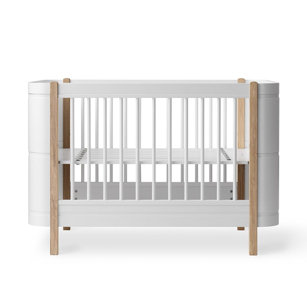 Oliver-Funiture-Mini-Babybett-Weiss_Eiche Oliver Furniture Wood  Mini+ Babybett