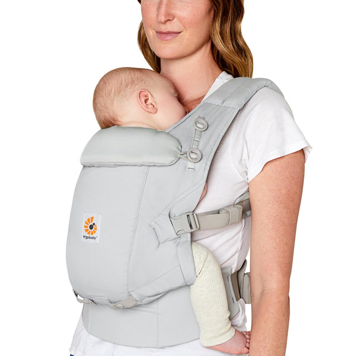 Ergobaby Adapt Soft Touch Cotton Babytrage Pearl Grey