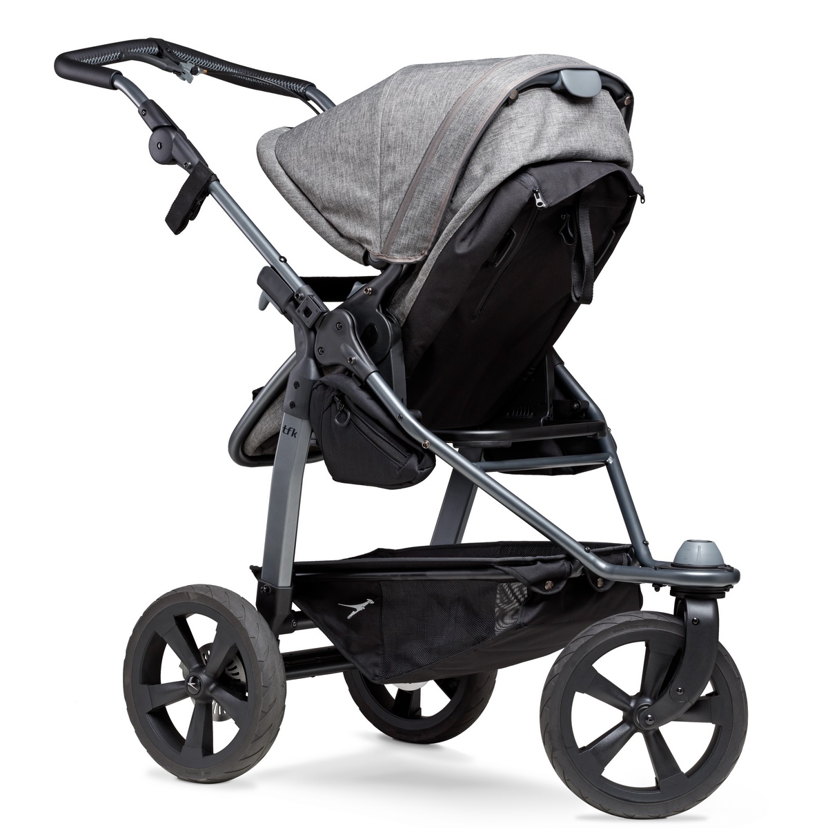 TFK Mono Kombi Kinderwagen mit Luftkammer Radset- Premium Grau