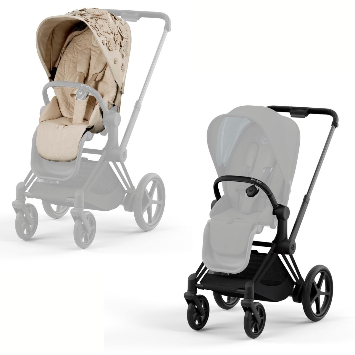 Cybex-e-Priam-4-Simply-Flowers-Beige-Black