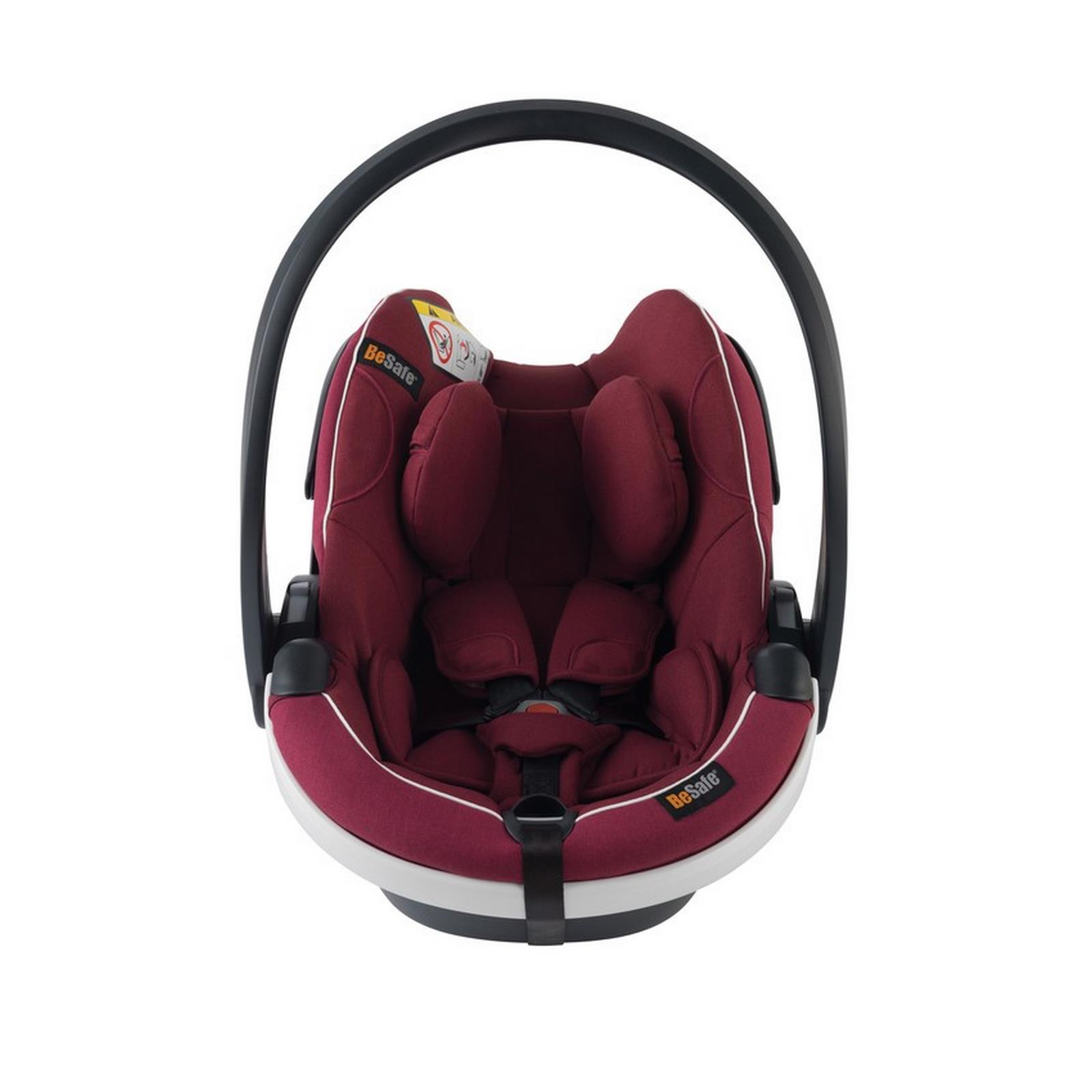 BeSafe iZi Go Modular i-Size White Edge Babyschale - Burgundy Melange