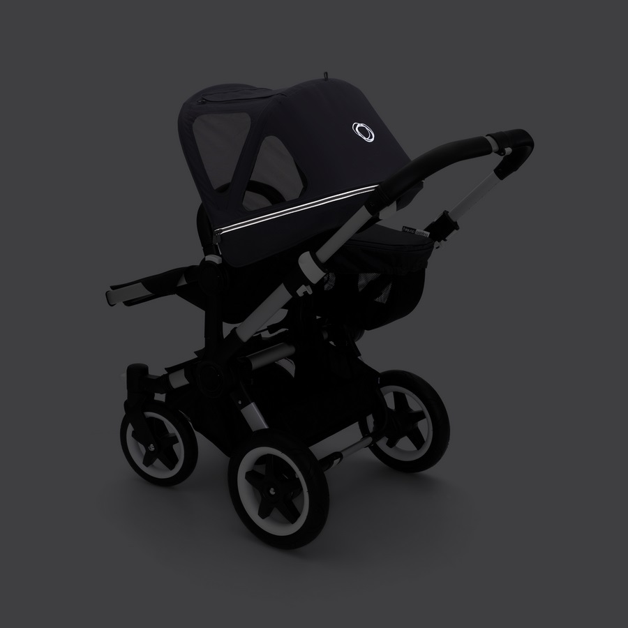 extra-pi_bgb_d2_mono_chassis_alu_seat_zw_breezy_sun_canopy_stellar_dark_back_view Bugaboo Donkey Sonnendach mit Lüftungsfenstern