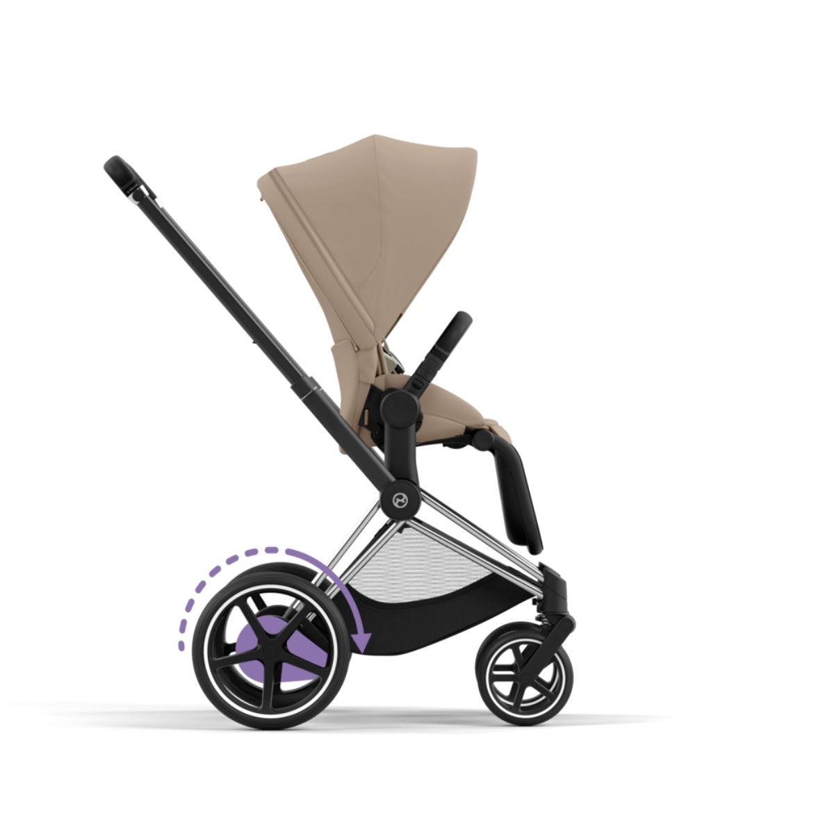 Chrome-Black-Cybex-e-Priam-Cozy-Beige-9