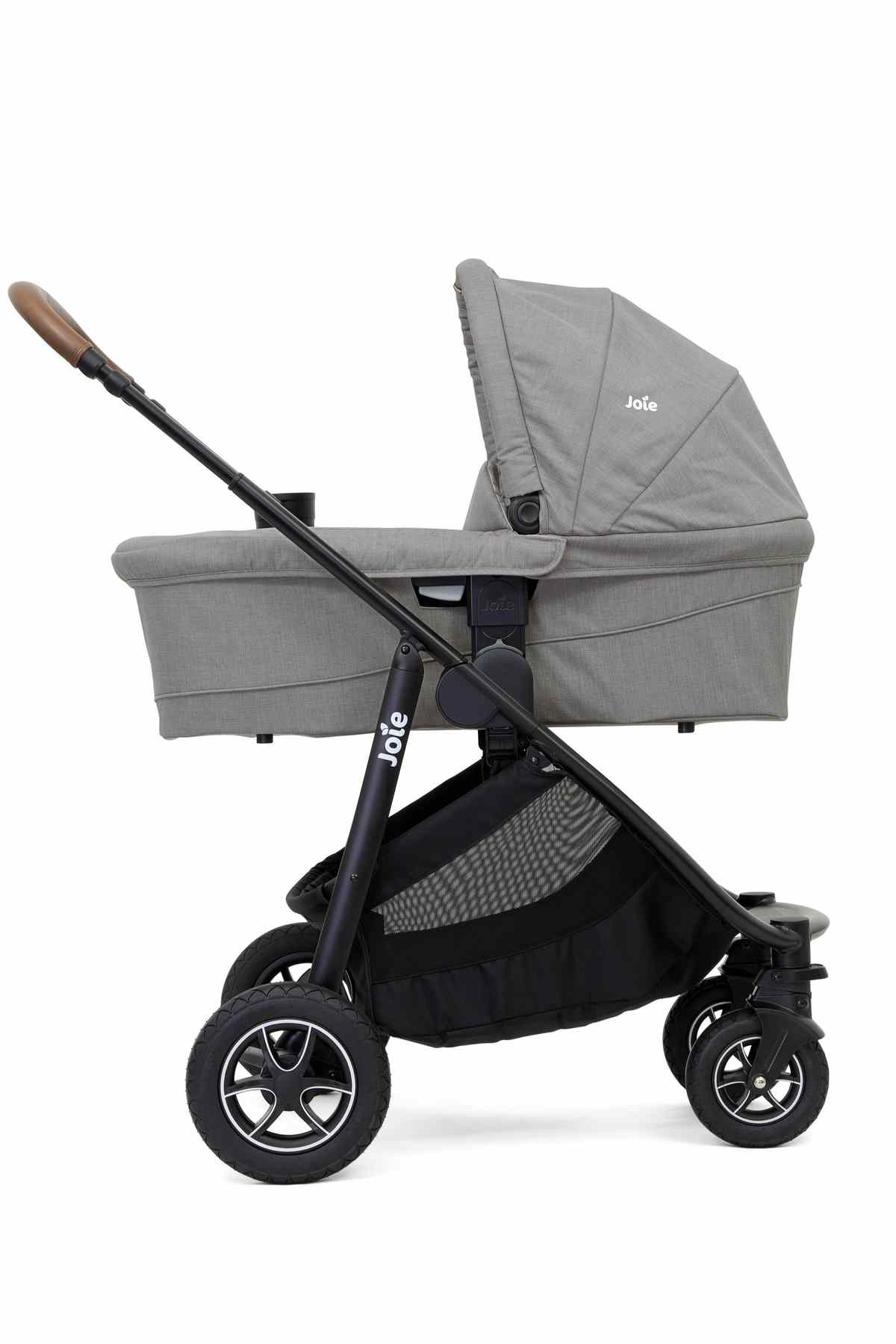 Joie Ramble XL Wanne für Joie Versatrax inkl. Regenverdeck - Gray Flannel
