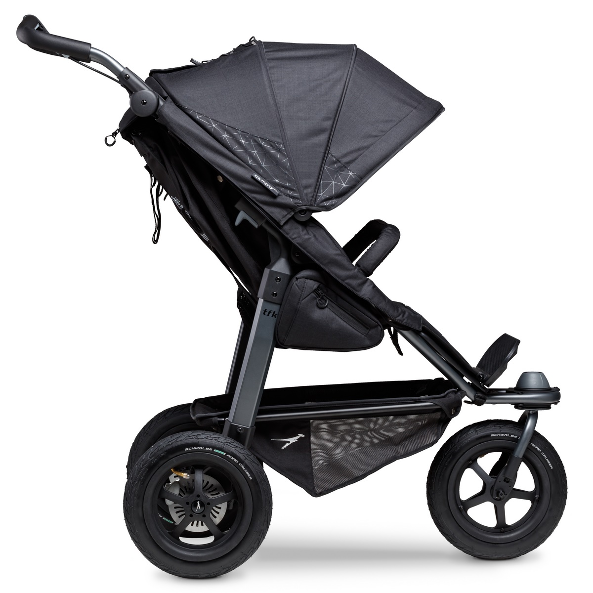 TFK Mono Sportkinderwagen mit Luftrad-Set- Schwarz