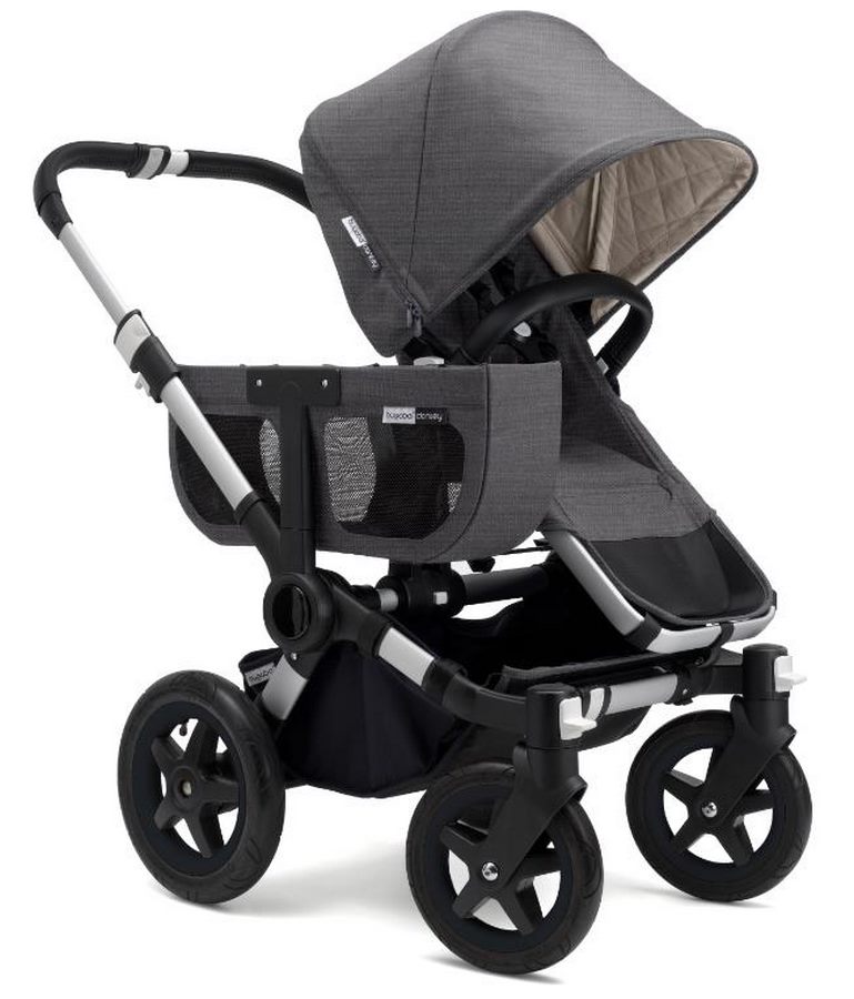 Bugaboo Donkey2 Mono Classic Kinderwagen - Alu/Grey Melange