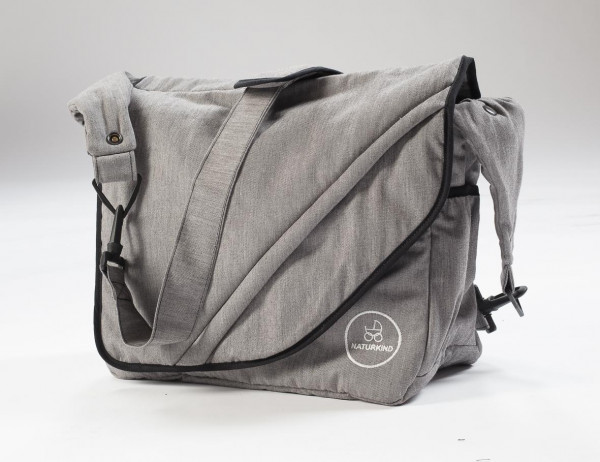 Naturkind Maxi Wickeltasche - Grau Meliert Baumwolle