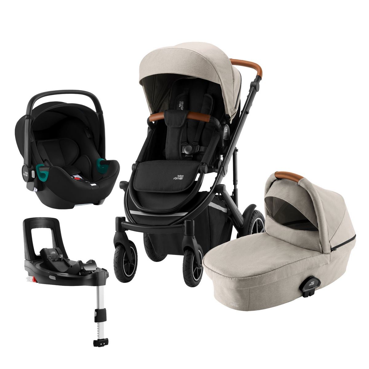 Comfort-Plus-iSense-Set-Beige-1200px Britax Römer 2022 Smile III Comfort Plus iSense Set- Beige