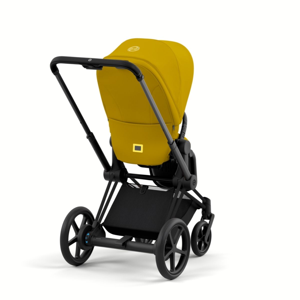 by-Cybex-e-Priam-Stroller-Matt-Black-Mustard-Yellow-3 Cybex e-Priam 4 Kinderwagen Rahmen Matt Black, Sitz Mustard Yellow