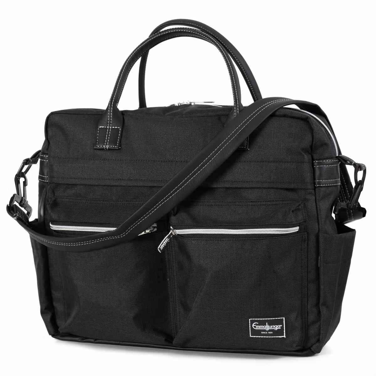 Emmaljunga Wickeltasche Travel Lounge Black
