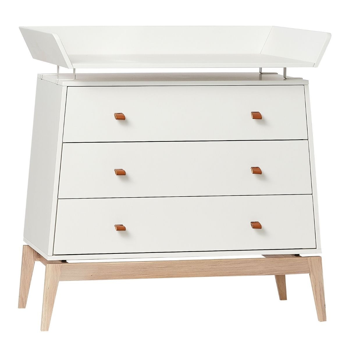 4h2IVFAFUhu2Hx Leander Wickelaufsatz für Luna Kommode- Weiß