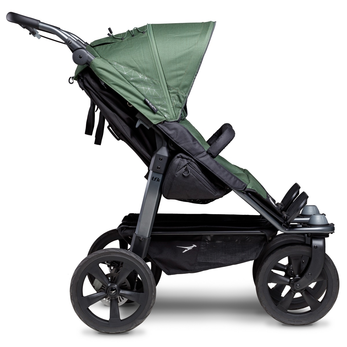 TFK Duo Sportkinderwagen mit Luftkammer Radset- Olive