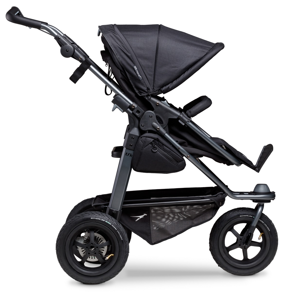 TFK Mono Combi Stroller With Air-Wheel-Set- Black