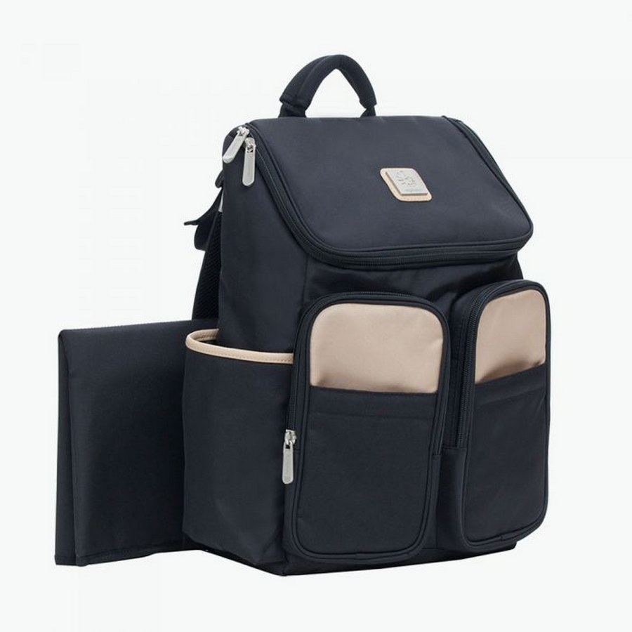 Ergobaby Wickelrucksack "Playdate" - Black Camel