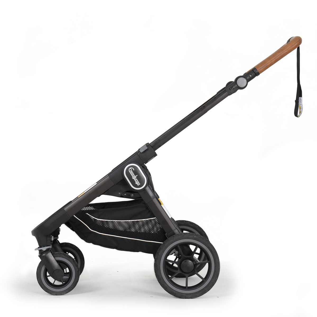 Emmaljunga NXT60 2 in1 Kombikinderwagen 2021- Leatherette White, Gestell Black Outdoor