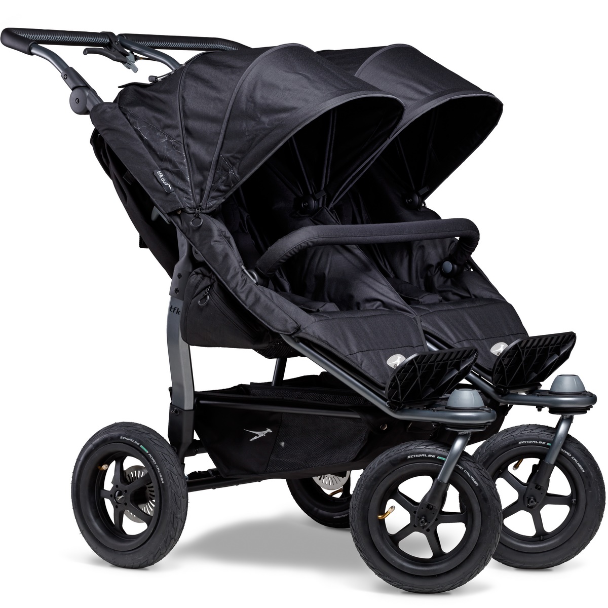 TFK Duo Sportkinderwagen mit Luftrad-Set- Schwarz