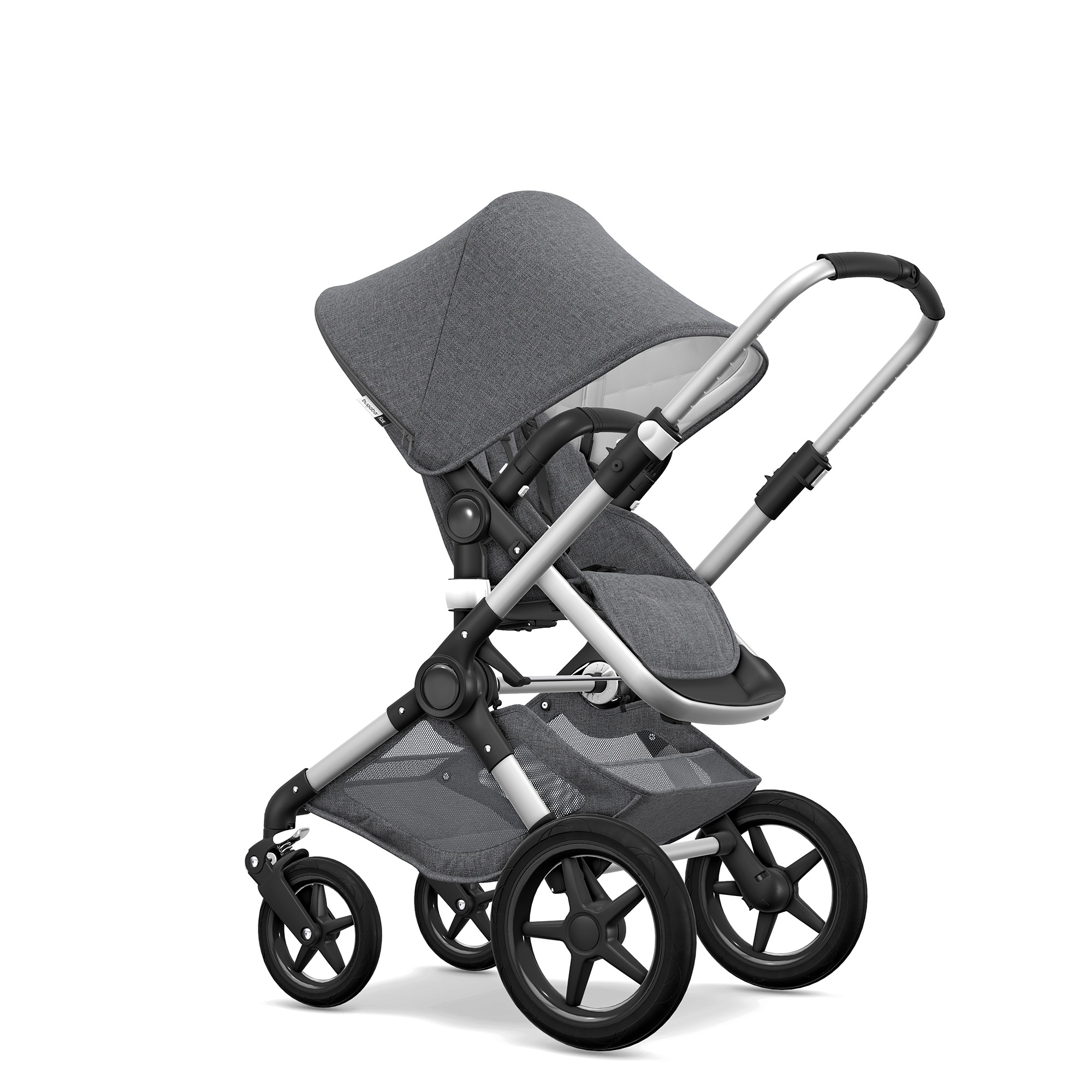 Bugaboo Fox Classic Kombikinderwagen - Alu/ Grau Meliert