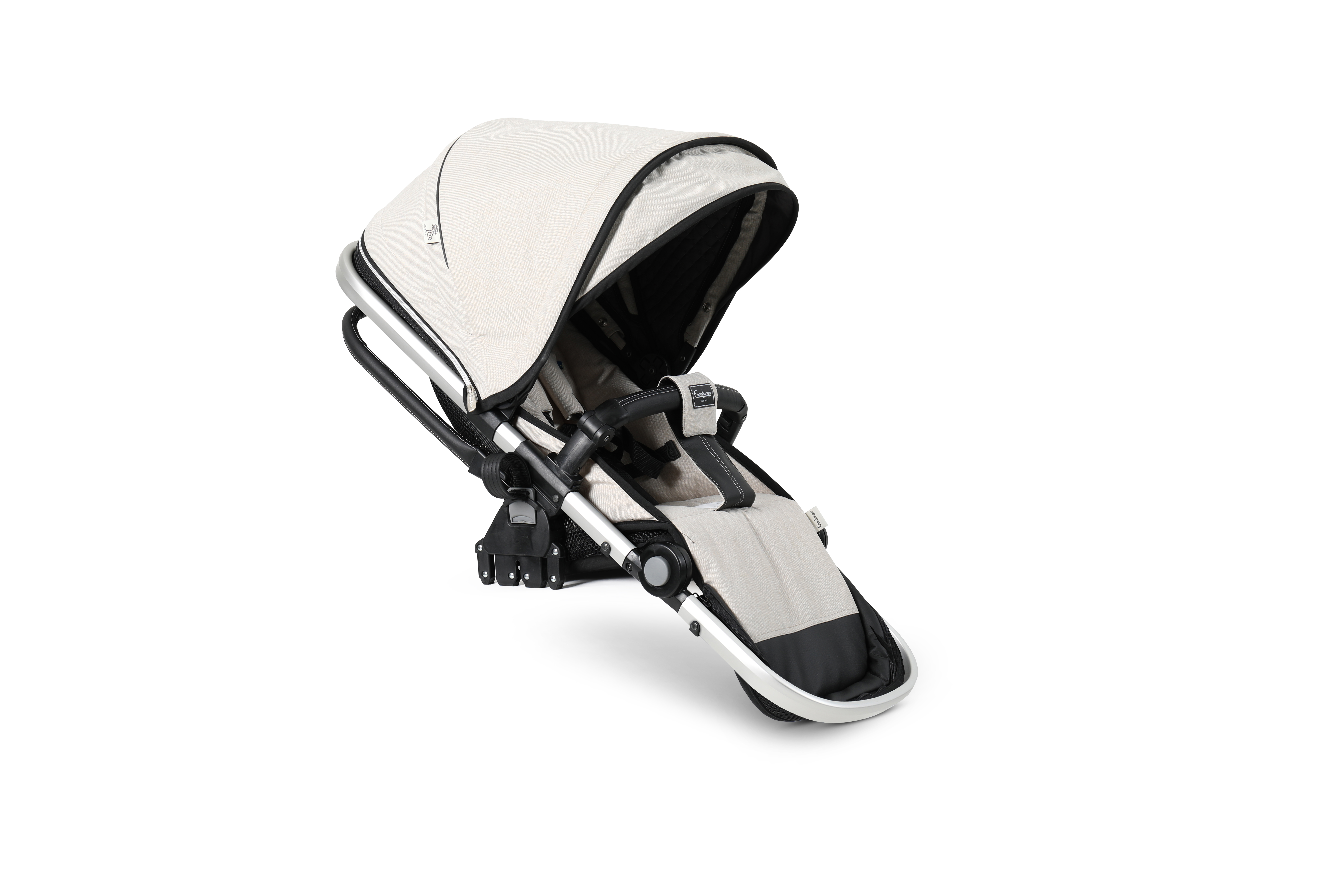 Emmaljunga NXT Sitzteil ERGO - Silberner Rahmen Lounge Beige Eco