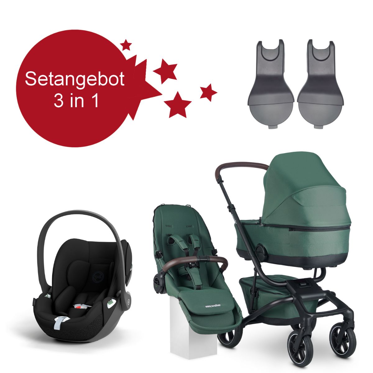 Easywalker Jimmey 3 in 1 Set mit Cybex Cloud T