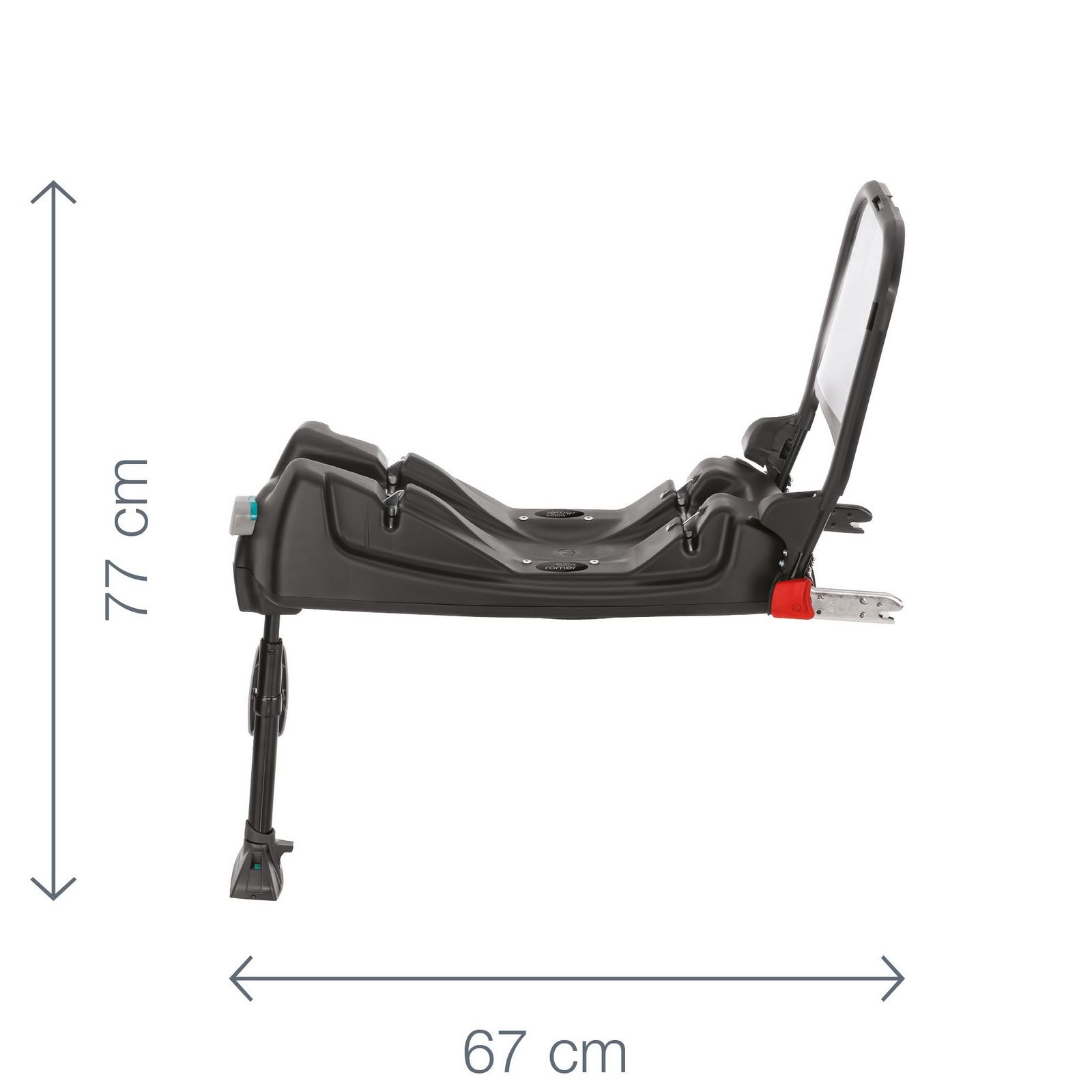 JPG-BABY-SAFE_ISOFIX_BASE_Dimension_Images_2000x2000_Angle_01-Kopie Britax Römer BABY-SAFE Isofix Base