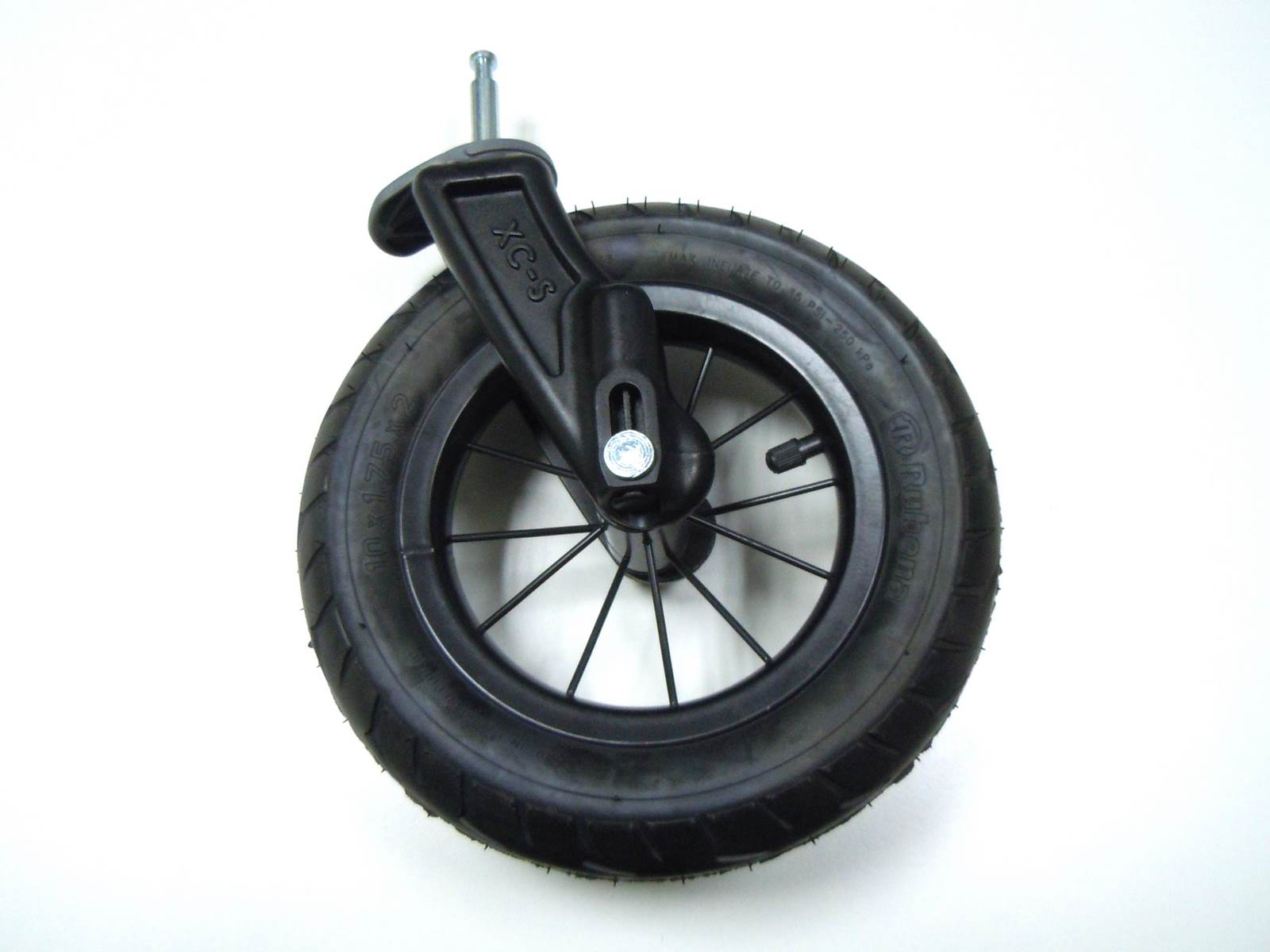 Emmaljunga Ersatzteil Vorderrad mit Gabel 10" Black Air für DuoS