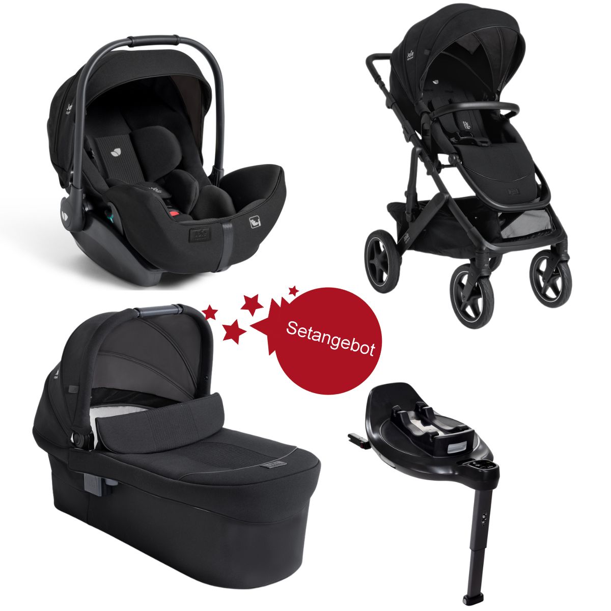 Joie Signature Vinca 4-in-1 set offer with i-Level Pro and base