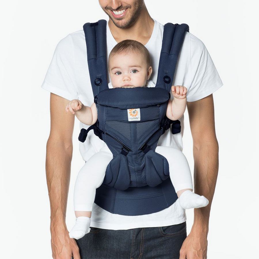 Ergobaby OMNI 360 Cool Air Mesh Babytrage - Cool Air Midnight Blue