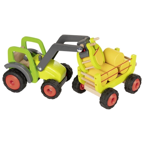 Goki Frontlader mit Heuwagen