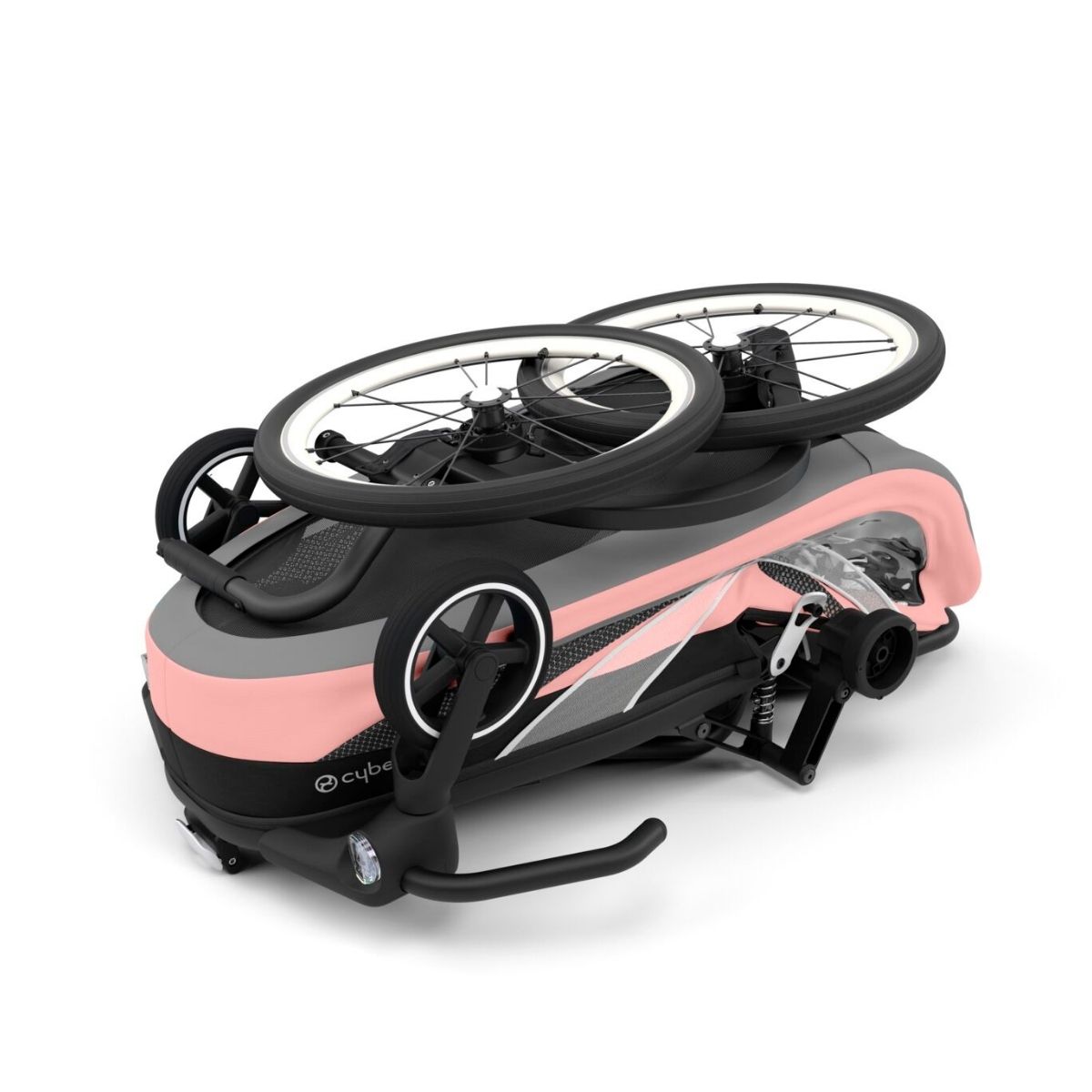 Cybex-Zeno-Bike-Fahrradanh-nger-Silver-Pink-5