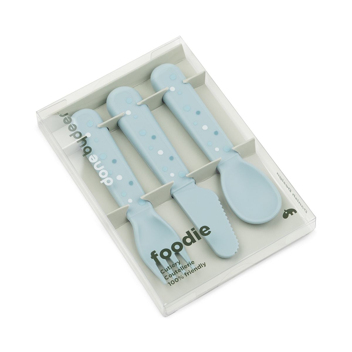Done-by-deer-Foddie-cutlery-set-happy-dots-blue-3 Done by Deer Foodie Kinderbesteckset happy dots