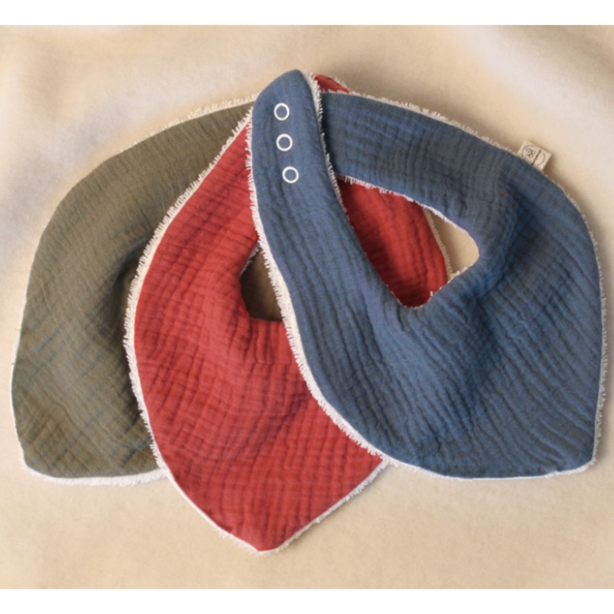 Naturkind Bio-Musselin Lätzchen 3er Set